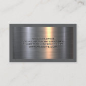 Aluminium-Aluminium-Bürste | Skid Steer Visitenkarte (Rückseite)