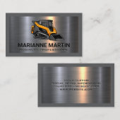 Aluminium-Aluminium-Bürste | Skid Steer Visitenkarte (Vorne/Hinten)