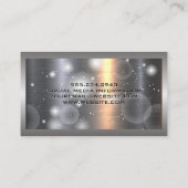 Aluminium-Aluminium-Bürste | Sparkle Visitenkarte (Rückseite)