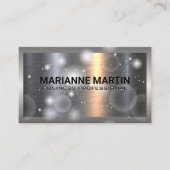 Aluminium-Aluminium-Bürste | Sparkle Visitenkarte (Vorderseite)