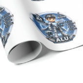 Aluminium ATOMIVRA GEBURTSTAG Geschenkpapier (Rolleneckpunkt)