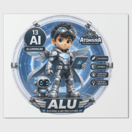 Aluminium ATOMIVRA Geschenkpapier