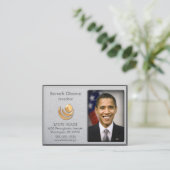 Aluminium aus gebürstetem Gold Akzente Visitenkart Visitenkarte (Stehend Vorderseite)