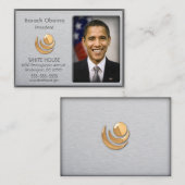 Aluminium aus gebürstetem Gold Akzente Visitenkart Visitenkarte (Vorne/Hinten)