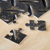 Aluminium Dunkel: Rhombus Shape Design Puzzle (Seite)