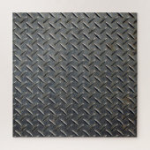 Aluminium Dunkel: Rhombus Shape Design Puzzle (Vertikal)