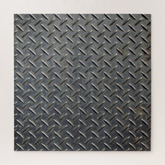 Aluminium Dunkel: Rhombus Shape Design Puzzle (Vertikal)