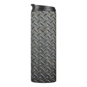 Aluminium Dunkel: Rhombus Shape Design Thermosbecher (Nach rechts gedreht)