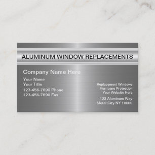 Aluminium-Fenster-Geschäftskarte Visitenkarte