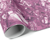 Aluminium Foil Amethyst Plum Metallisch gefälscht Geschenkpapier (Rolleneckpunkt)