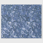 Aluminium Foil Blue Navy Metallic Falten Geschenkpapier (Flach)