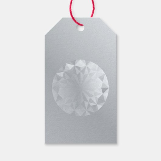 Aluminium-Gesichtsgrau Geschenkanhänger (Vorderseite)