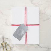 Aluminium-Gesichtsgrau Geschenkanhänger (Mit Garn)
