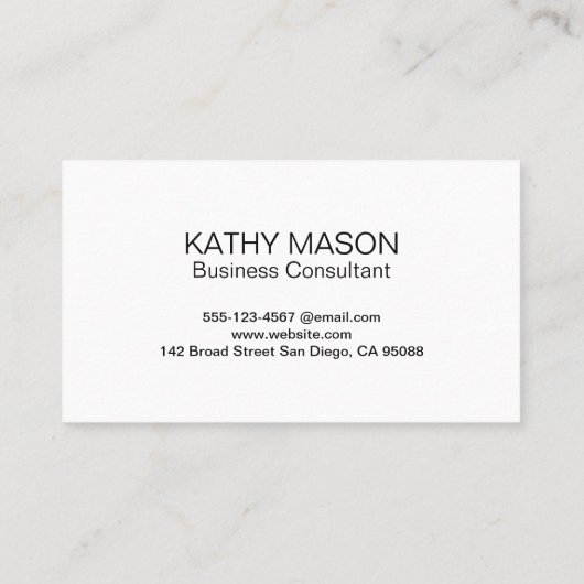 Aluminium-Shine | Industrielle Finish Visitenkarte (Rückseite)