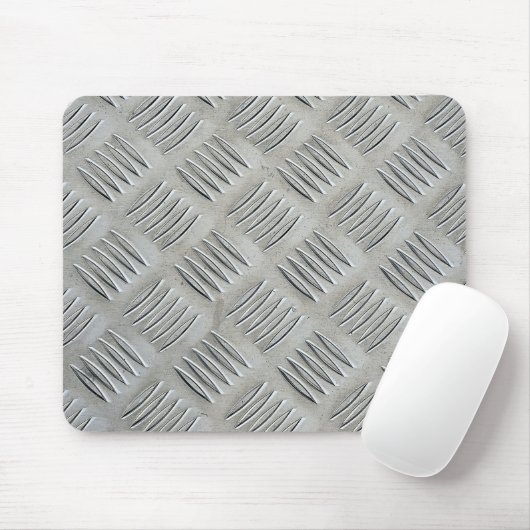 Aluminium Textur Diamantmuster Mousepad (Mit Mouse)