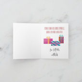 Aluminium-Weihnachtsbaum Feiertagskarte (Innenseite)