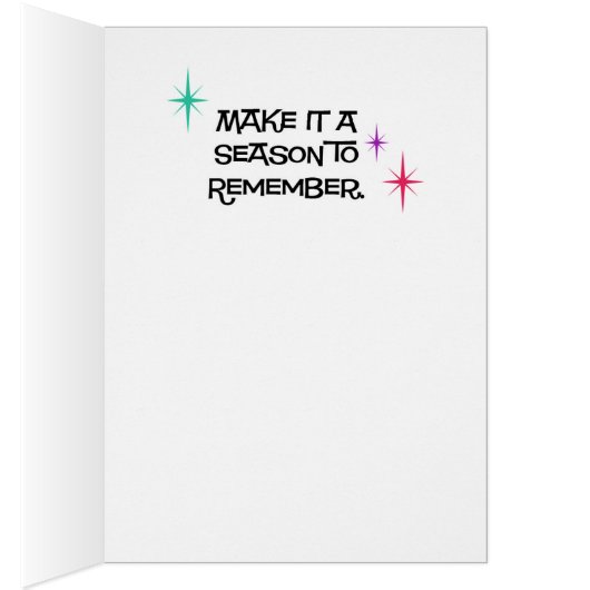 Aluminiumbaum Retro Weihnachtskarten (Innen (Rechts))