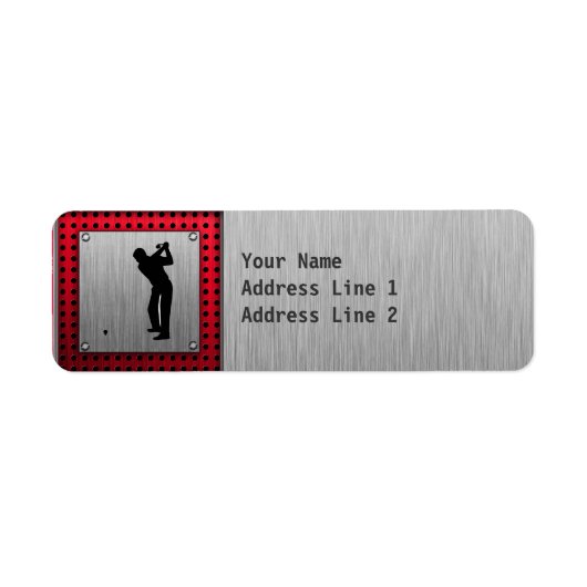Aluminiumbürste aussehen Golfer (Vorne)