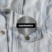 Aluminiumbürste Button (Beispiel)