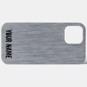 Aluminiumbürste Metallstruktur Case-Mate iPhone Hülle (Rückseite (Horizontal))