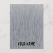 Aluminiumbürste Metallstruktur Feiertagspostkarte (Vorderseite)