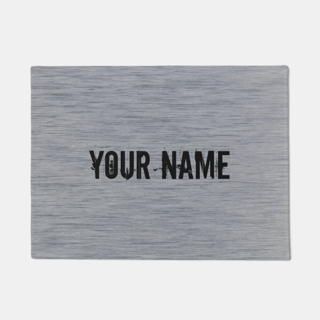 Aluminiumbürste Metallstruktur Fußmatte (Vorderseite)