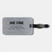 Aluminiumbürste Metallstruktur Gepäckanhänger (Rückseite horizontal)