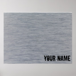 Aluminiumbürste Metallstruktur Poster