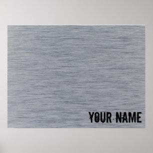 Aluminiumbürste Metallstruktur Poster