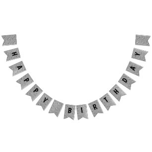 Aluminiumdiamantplattierung zum Geburtstag Wimpelkette