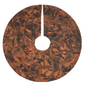 Aluminiumfoliendesign in Kupfer-Orange Polyester Weihnachtsbaumdecke (Vorderseite)