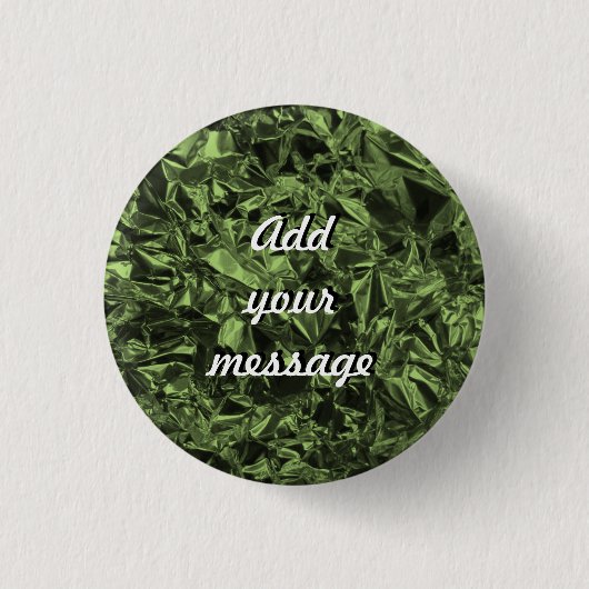 Aluminiumfoliendesign in Moss Green Button (Vorderseite)