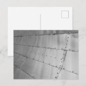 Aluminiumhaut Abstrakt Feiertagspostkarte (Vorne/Hinten)