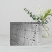 Aluminiumhaut Abstrakt Folien Feiertagspostkarte (Stehend vorne)