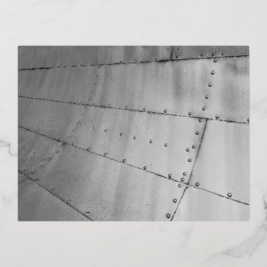 Aluminiumhaut Abstrakt Folien Feiertagspostkarte (Vorderseite)