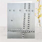 Aluminiumhaut Abstrakt Karte (Gelbe Blume)