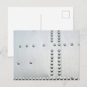 Aluminiumhaut Abstrakt Postkarte (Vorne/Hinten)