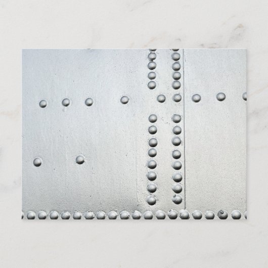 Aluminiumhaut Abstrakt Postkarte (Vorderseite)