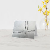 Aluminiumhaut Vintag Karte (Gelbe Blume)