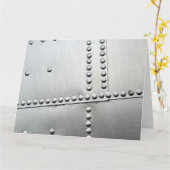 Aluminiumhaut Vintag Karte (Gelbe Blume)