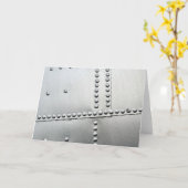 Aluminiumhaut Vintag Karte (Gelbe Blume)