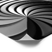 Aluminiumstreifen abstraktes Poster (Ecke)