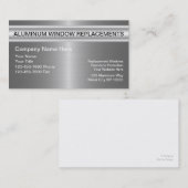 Aluminiumwindows-Visitenkarte Visitenkarte (Vorne/Hinten)