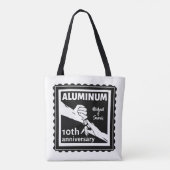 ALUMINUM Traditionelles 10-jähriges Hochzeitsstipe Tasche (Rückseite)