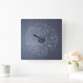 aluminum wire ornaments quadratische wanduhr (Zuhause)