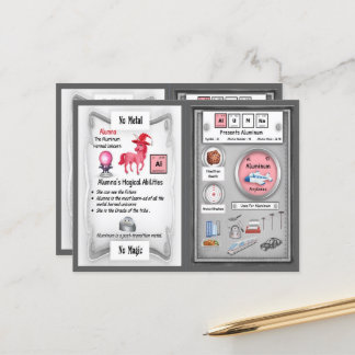 Alumna - Aluminum Horn Unicorn Game Card Postkarte