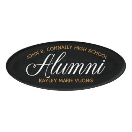 Alumni Black Gold High School Wiedersehen Custom Namenschild