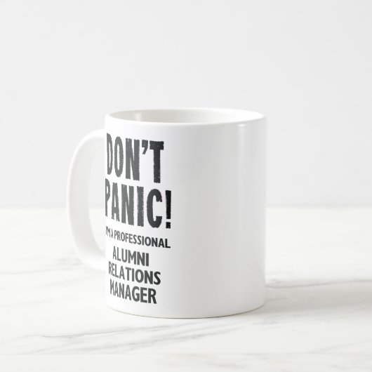 Alumni Relations Manager Kaffeetasse (Vorderseite Links)