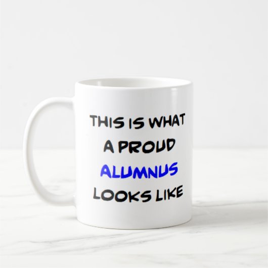 Alumnus, stolz kaffeetasse (Links)
