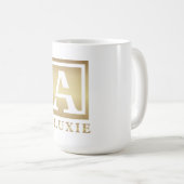 ALUXIE klassische weiße Tasse (VorderseiteRechts)